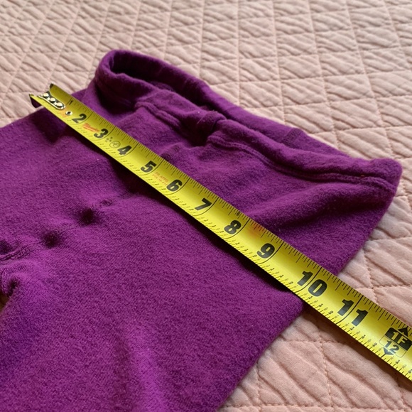 HUE - Leggings - Purple brown stripes Stretch cotton-nylon knit - Medium / large - Picture 7 of 9